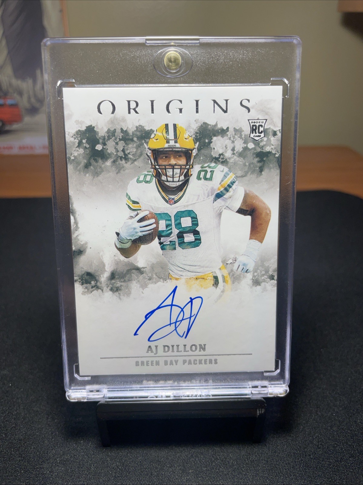 2020 Panini Origins Rookie Autographs AJ Dillon #RA-AJ Packers Eagles RC
