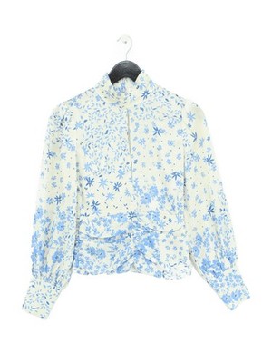 Never Fully Dressed Damen Bluse UK 8 Creme 100% Polyester Basic