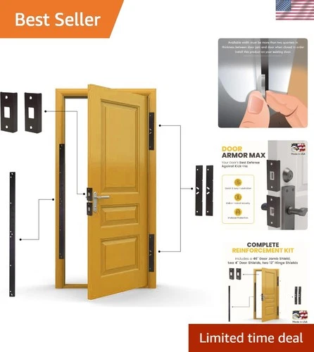 DIY Door Armor MAX Kit - 30-Min Installation for Enhanced Front Door Security