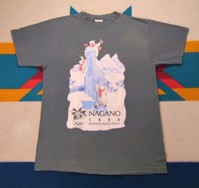 Vintage Coca Cola Bear 1998 Nagano Olympics Shirt Made In USA Coke Japan Large