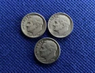 1955 & 1956 Roosevelt Dimes Lot of Three 90% Silver Coins! Free Shipping!
