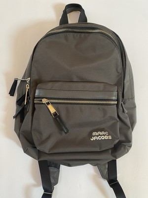 NWOT MARC JACOBS Mini Trek Grey Nylon Backpack AUTHENTC