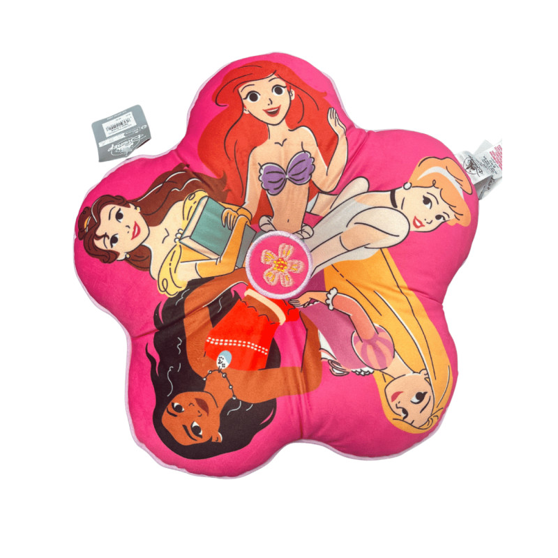 Coussin Multi Princesses Disney oreiller deco lit enfant motif original multicolore