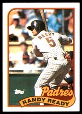 Randy Ready 1989 Topps #551 San Diego Padres MLB READ FREE SHIPPING AutographDen