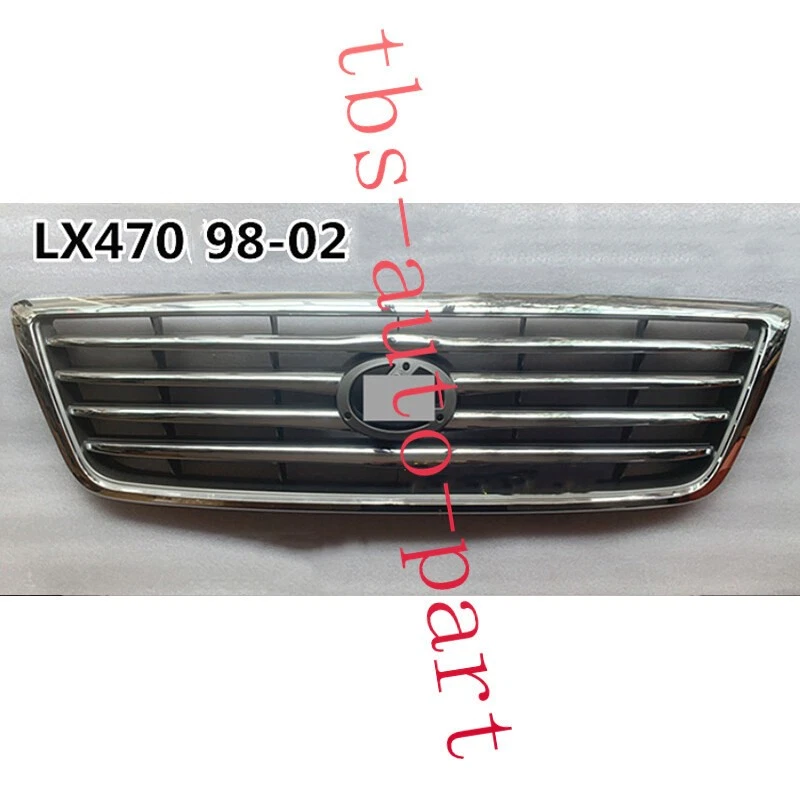 Chrome Front Bumper Upper Grille Upgrade Fit For Lexus LX470 1998-2002  - Imagen 3 de 4
