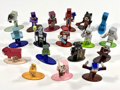 Minecraft Metal Figures Mixed Lot of 18 Jada Nano Metalfigs Die Cast