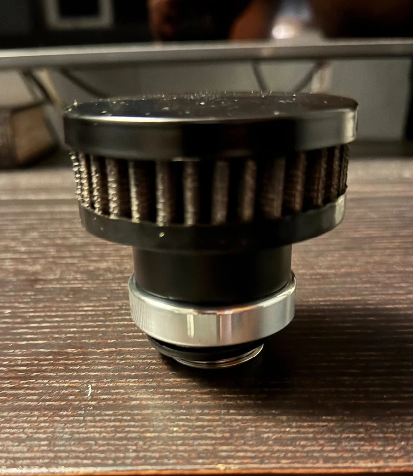 CFM Performance Billet Aluminum Valve Cover Oil Cap Breather for Nissan Infiniti - Image 2 of 4