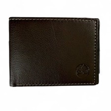 Timberland Blix Leather Slimfold Wallet Brown NWT RFID Minimalist Billfold
