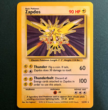 1999 Wizards Pokémon Base Set Zapdos #16 Holo (MP) on eBay