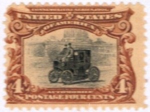 USA 1901 Four Cent Postage Stamp Used Sc 296 SA-348