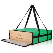 Insulated Pizza Delivery Bag for Door Dash, 20" X 20" X 6" Pizza Warmer Bags for