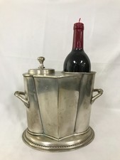 Silver Plate Vintage Champagne Wine Bucket Height 18cm Unbranded