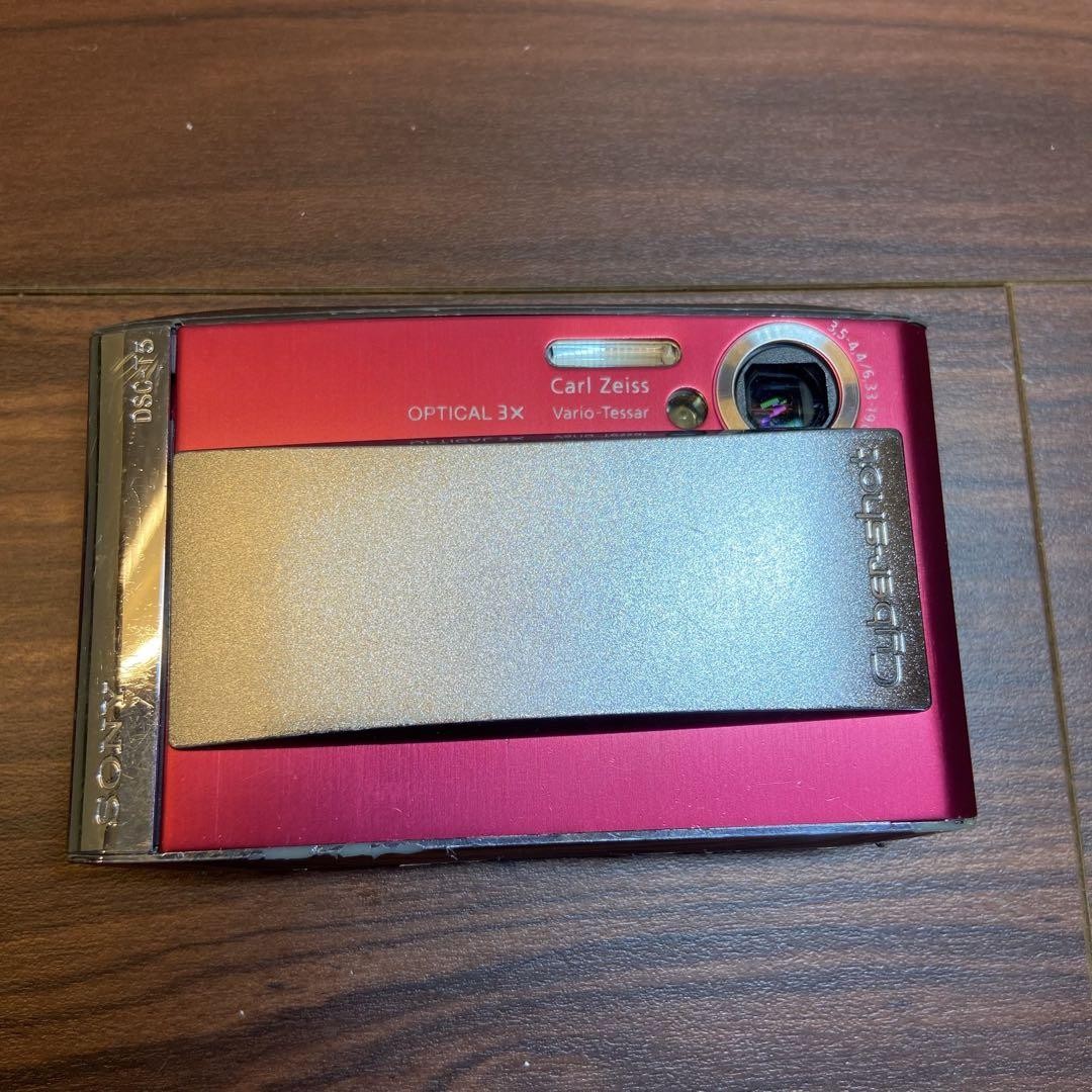 Sony Cyber-shot DSC T5 Red Digital Camera 5MP 3x Zoom