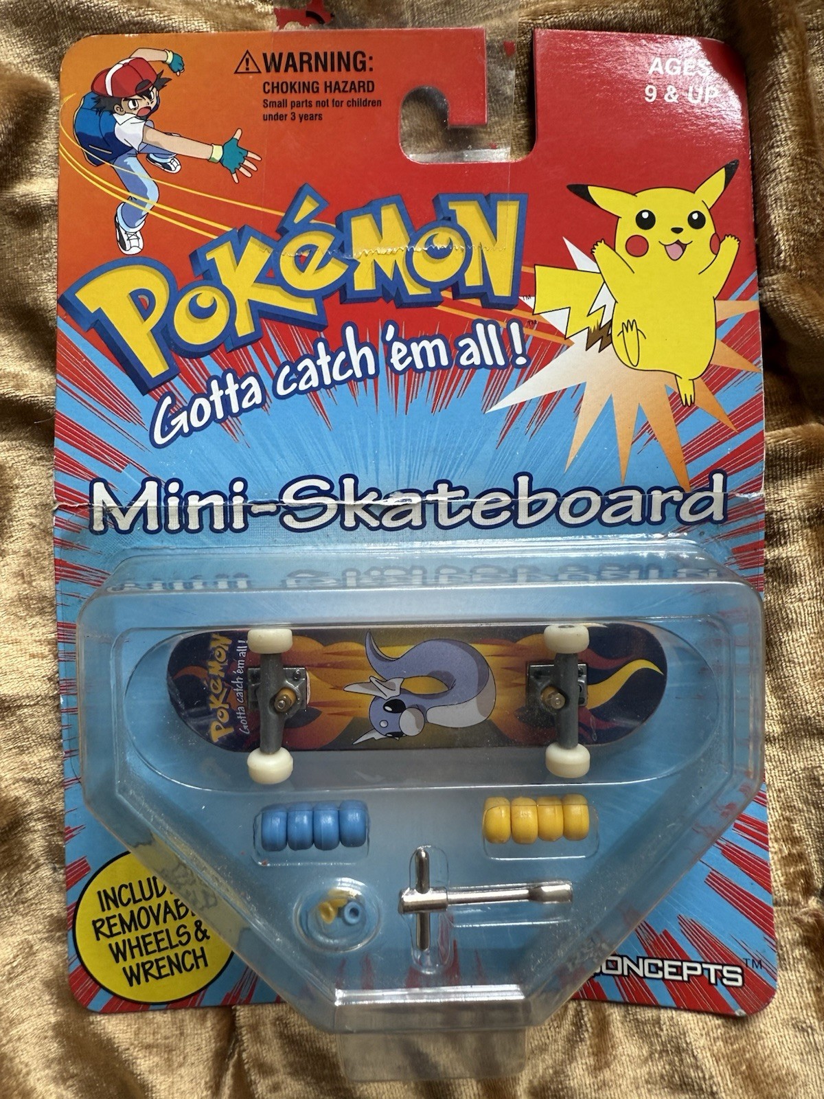 1999 Rare Pokémon Dratini Fingerboard Mini Skateboard by XConcepts 🐉🛹