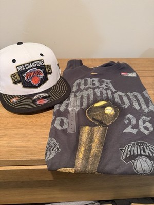 NY Knicks NBAFinals Champions Locker Room Snapback Hat Shirt Large Bundle INHAND