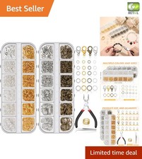Comprehensive Jewelry Repair Kit: 1260 Pcs Jump Rings  Tools for Craft Lovers