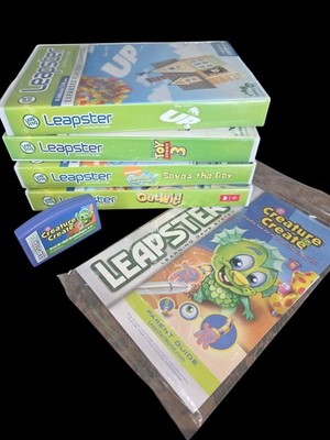 Leapster Game Lot Up, Toy Story, SpongeBob, Creature Create, Outwit Leapster 2