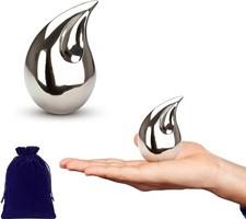 Small Urns for Human Ashes Keepsake Adult Male Female Mini Cremation with Velvet