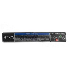 HOMELITE 940708019 Engine Lubricant Label