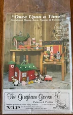The Gingham Goose - Once Upon a Time Pattern for House; Barn and Figures
