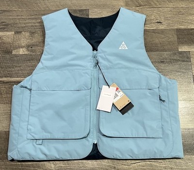 Nike ACG Mens Large Loose Fit Skull Peak Primaloft Zip Vest 