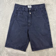 Vintage 80s Guess Jeans USA Workwear Jean Shorts Navy Made in USA 32 Skater
