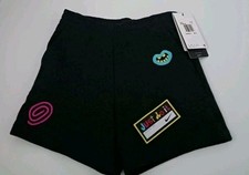 BRAND NEW TAGS Nike LOOSE FIT Black Signature Pineapple Stars SWEATShort Sz. 6M 
