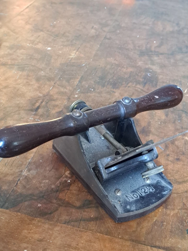 VINTAGE STANLEY NO. 12 1/2 SCRAPER PLANE RABOT ANCIEN - Photo 3/4