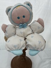 Fisher Price Slumber Babies White Blue Boy Doll Lovey 9  Plush Stuffed 1989 VTG