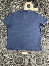 Polo Ralph Lauren Classic Fit Men  s Size XL Blue Heather Polo Shirt Short Sleeve