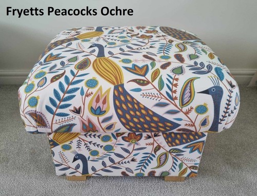 Handcrafted Footstool Pouffe Footstall Accent Orla Kiely Laura Ashley Designer - Picture 167 of 169
