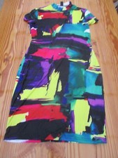 Womens shein black multicolored dress sz m
