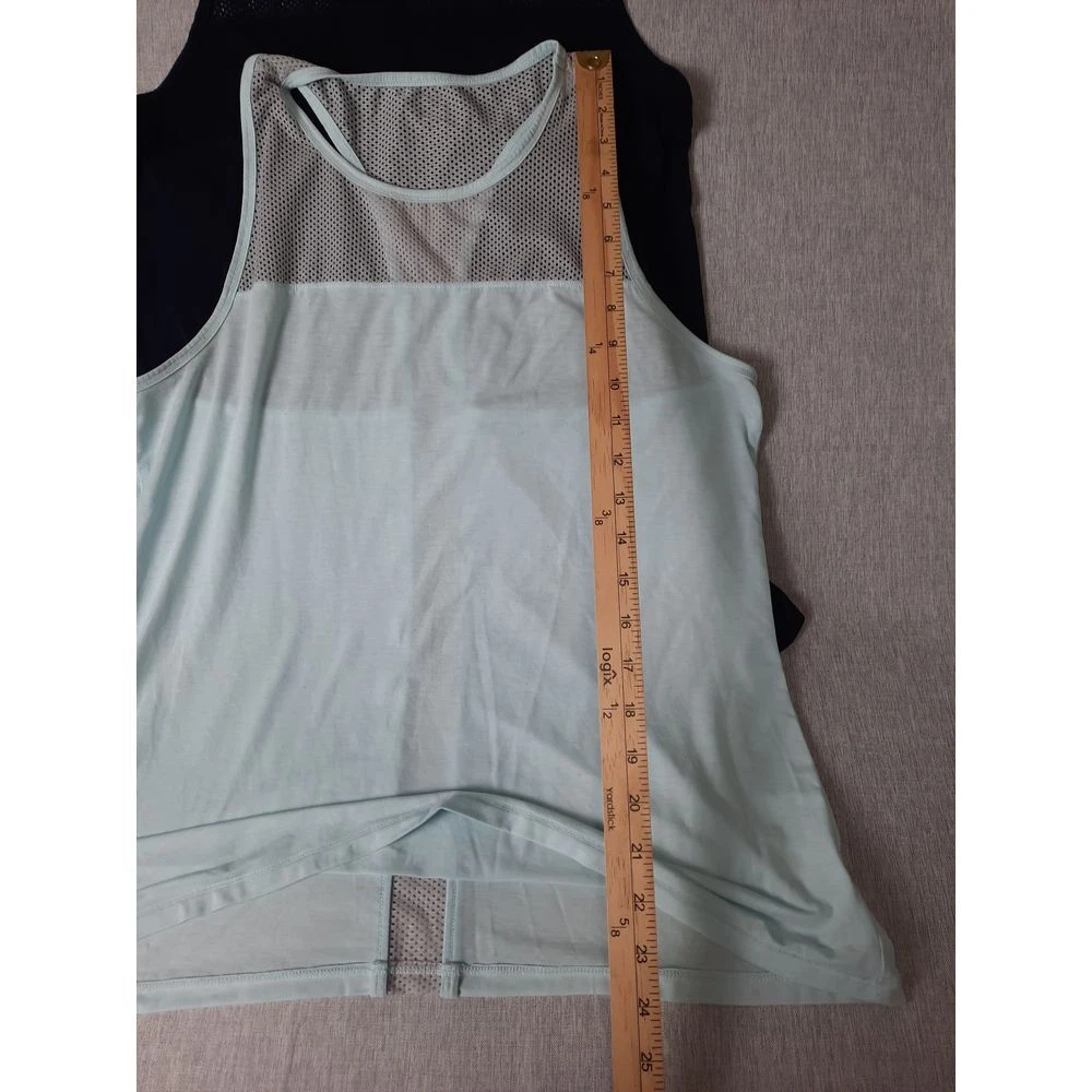 athleta active pullover stretch mesh lyocell blend tank-top