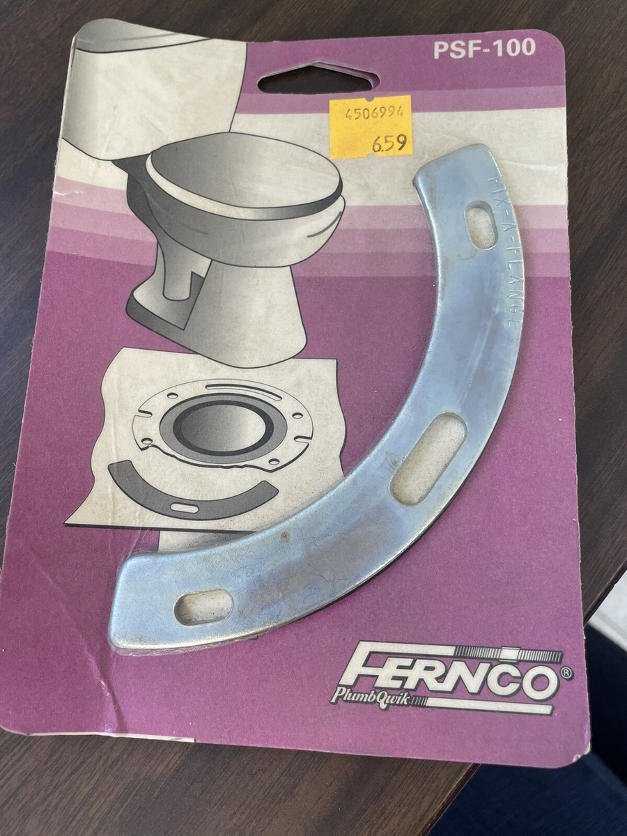 Fernco Fix-A-Flange Complete Toilet Flange Repair Kit – Universal For Cast Iron, Plastic, Copper, Brass, With Wood/Concrete Screws