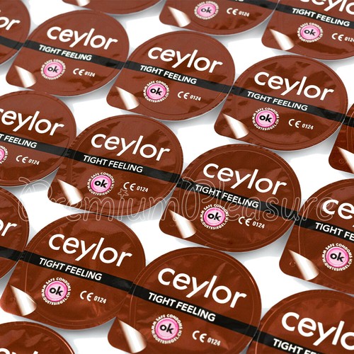 Ceylor Tight feeling condoms Smaller size 45mm width Narrow close fit Lubricated - Picture 1 of 8