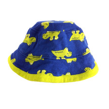 Swiggles Alligator Fishing Sun Hat Baby Boy Unisex Blue Green 3-6mo C14-2223