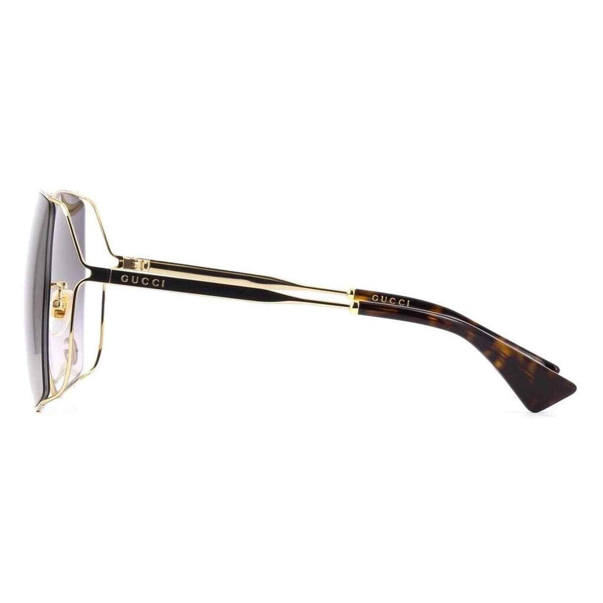 gucci gold oversized sunglasses
