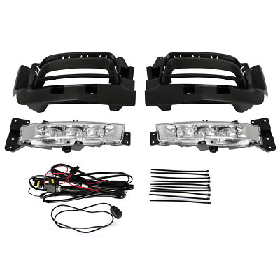 For Dodge Charger 2015-2020 2022 Front Bumper LED Fog Lights Lamps W/Switch  Set