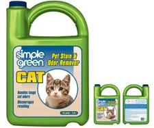 1 Container of Cat Pet Stain and Odor Remover, 1 Gallon Liquid Ready to Use
