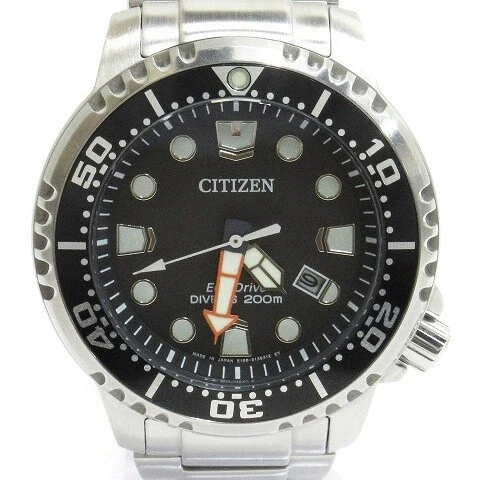 CITIZEN ECO-DRIVE PROMASTER E168-S100623 Men's used watch solar Excellent date