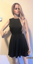 woman prom diva dress Glamorous, stretch and open back little black 