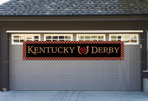 Kentucky Derby Fence Banner Run for the Roses Horse Racing Themed Party Photo Bo - Picture 5 of 12
