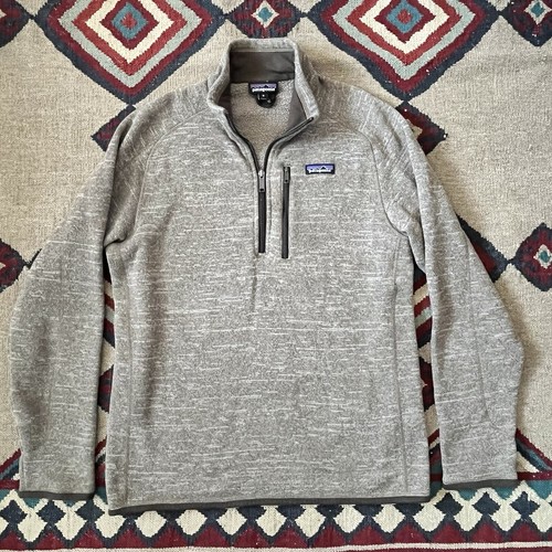Patagonia Better Sweater Fleece Pullover Mens M Heather Brown 1/4 Zip Jacket - Picture 8 of 14