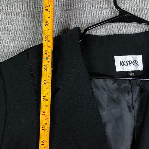 Neu mit Etikett Kasper Blazer Bleistiftrock Anzug Set Damen 16 schwarz Business Büro Freizeit - Bild 3 von 16