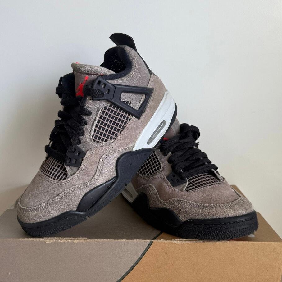 Nike Air Jordan 4 Retro 'Taupe Haze' Kids Sneakers DJ6249-200- SZ