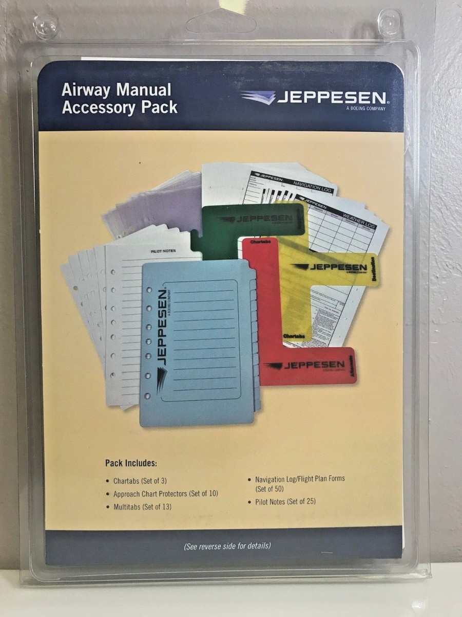 PROFESSIONAL AIRWAY MANUAL ACCESSORY PACK by JEPPESEN p/n 10011316