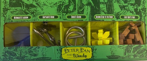 Peter Pan & Wendy Brain Teaser Assorted Puzzle Game Toy SET OF 5 Project Genius - Picture 4 of 9