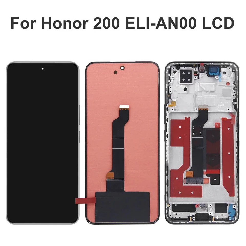 OLED Digitizer LCD Display Touch Screen Frame For HUAWEI Honor 200 Repair Parts - Bild 2 von 4
