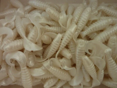 Lot 200 leurre BERKLEY Flex Grub shad 5 cm pearl peche carnassier sandre twist - Photo 1/4