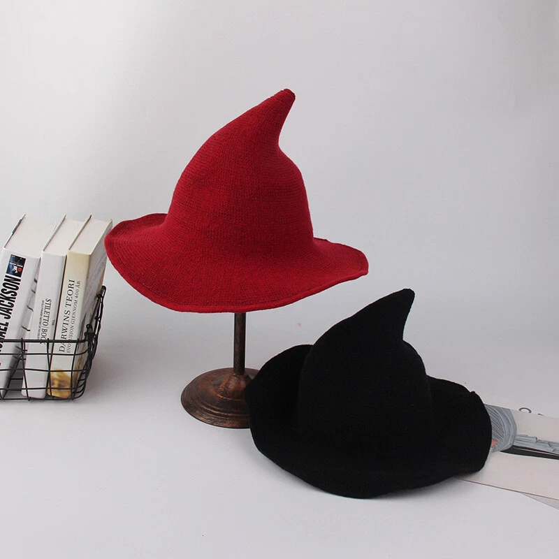 Halloween Creativo Mago Sombrero Negro Terciopelo Sombrero Unisex Adulto Disfraz Accesorio Foto 3 de 4